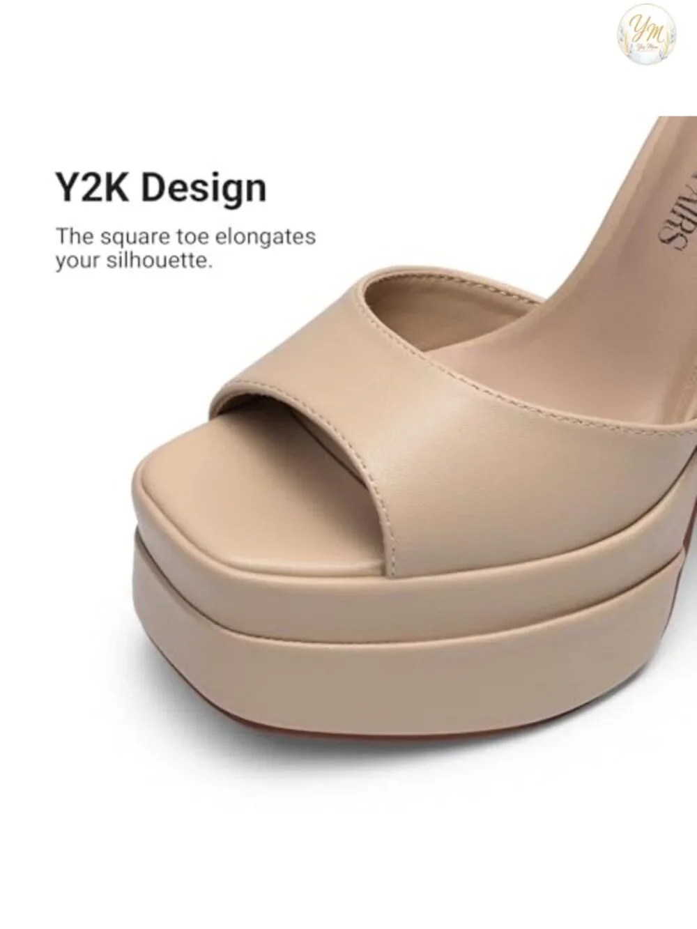 Platform Chunky Heel Sandals with Ankle Strap